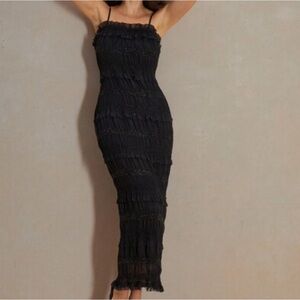 Commense Bodycon Dress with Ruffle Detailing